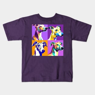 Whippet Pop Art - Dog Lover Gifts Kids T-Shirt